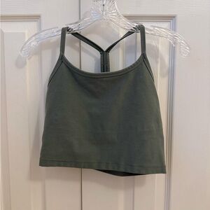Beyond Yoga Spacedye Slim Racerback Crop Tank “Grey Sage” Color Size Small